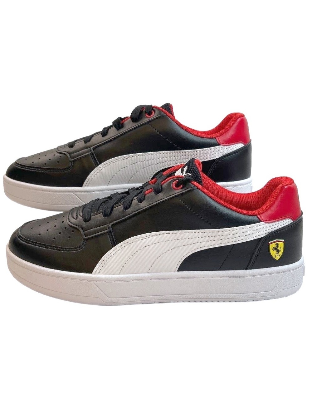 Scuderia Ferrari x Puma Caven 2.0 "Black/White/Red" Sneakers Men's 8.5 | NEW